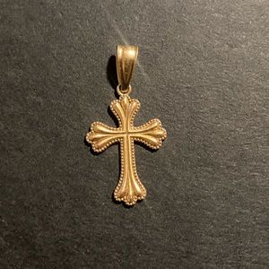 10K Gold Cross Pendant